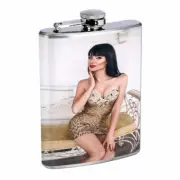 Ukraine Pin Up Girls D2 Flask 8oz Stainless Steel Hip Drinking Whiskey