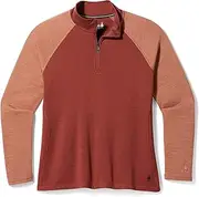 [Smartwool] Women's Plus Size Classic Thermal Merino Wool Base Layer — Quarter Zip (Slim Fit)