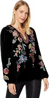 JWLA by Johnny was Women's Ardell Velvet Relaxed Blouse