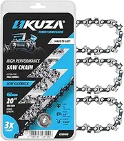 Premium 20 Inch Chainsaw Chain 3/8" Pitch .063" Gauge 72 DL - Fits Husqvarna 480, 465 (Rancher), 570XP, 575XP, 576XP, STIHL and More - 203ATMD009, 75LPX072G, 75EXL072G, 75EXJ072G (3 Chains)