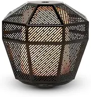 MADE BY ZEN LUMINARIE DUSK : Essential Oil Aroma Diffuser & Ambient Light : Matt Black Metal : Ultrasonic Aromatherapy : Plug In