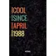 Cool Since Mai 1988 Notebook: Vintage Lined Notebook / Journal Diary Gift, 120 Pages, 6x9, Soft Cover, Matte Finish For People Born In Mai 1988