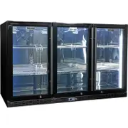 Schmick Black Glass Door Bar Fridge - SK386-B