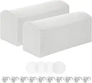 uxcell 2pcs Couch Arm Covers, Velvet Armchair Sofa Arm Covers with Twist Pin, Anti-Slip Furniture Protector Slipcovers for Chairs/Sofas, White