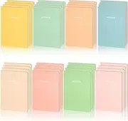 Fuutreo 32 Pads Notebook Journal A5 5.8 x 8'' Cute Soft Paper Cover Notebook Set Thin Lined Writing Journal for Travel Meditation Wedding Journals School Office Supplies, 60 Pages 8 Colors