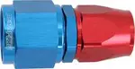 Aeroflow Stepped Straight End -8 Hose to -10An Reducer Hose End Blueteflon - AF201-08-10D