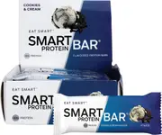 Smart Protein Bar Cookies & Cream Flavour Protein Bar 60g (Pack of 12)
