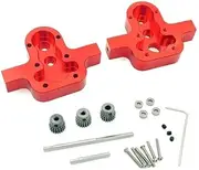 for MN D90 MN91 MN96 MN98 MN99s WPL C14 C24 4WD 6WD Model Metal Transfer Box RC Car Parts 370 Transfer Box(Red)