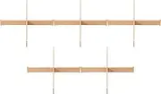 Set of 5 [A] 8.5 inch Shokado Cross Partition Rubber Wood [23.4 x 23.4 x 4, Inner Dimensions: 4.5 x 4.5 x 4.5 inches (11.4 x 11.4 cm) | Shokado Bento