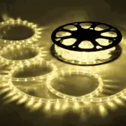 150' 2 Wire LED Rope Light Home In/Outdoor Party Xmas Lighting Warm White