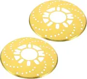 COSMEVIVI 2pcs Aluminum Alloy Rear Drum Brake Covers for Enhanced Vehicle Safety and Performance Suitable for Urban and Highway Driving Upgrade Accessory for Improved Brake Response