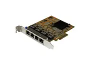 StarTech.com Gigabit Ethernet Card for Computer/Server/Workstation - 10/100/1000Base-T - Plug-in Card - TAA Compliant - PCI Express x4 - 250 MB/s - -