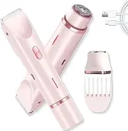 Smoovi 2.0 Bikini Shaver, Smoovi Shaver, Smoovie 2.0 Bikini Shaver 2 in 1 Electric Shaver Razors,Waterproof Wet & Dry Use for Any Part (Pink)