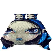 Faces of Faery #12 Blue Goth Girl Coverlet