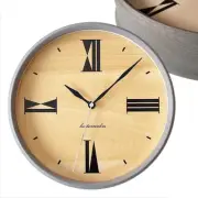 KATOMOKU muku clock 17 gray radio clock continuous second hand km-118GRRC φ306mm
