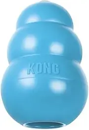 KONG - Puppy Toy - Natural Teething Rubber - Fun to Chew, Chase and Fetch (Colour May Vary) - for Small Puppies
