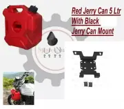 Fit For Royal Enfield "Himalayan 411 Red Jerry Can With Mount" (for: Royal Enfield)
