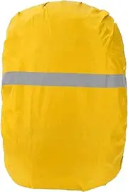 Reflective Backpack Rain Cover, Waterproof Rain Cover for Backpack, Polyester Backpack Cover for Outdoor Hiking and Cycling, Small, Yellow