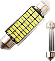 LED Dome Light Bulb | Double Tip Car Roof Light Bulb LED 41mm - Intelligent Decoding Ceiling Reading Lamp Replacement For Boat Map