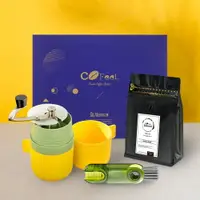 在飛比找樂天市場購物網優惠-CoFeel 凱飛鮮烘豆香醇咖啡體驗禮盒組(手搖咖啡磨豆機+