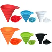 Kitchen Funnel Set, Small and Large, Kitchen Gadgets Accessories Foldable Silico