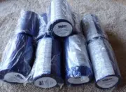 9 Rolls Weber Light Blue Transfer Ribbon - 623728 - 4.33" x 984'; bS