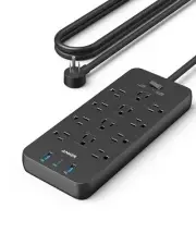 Surge Protector Power Strip (2100J) Anker 12 Outlets with 1 USB C and 2 USB P...
