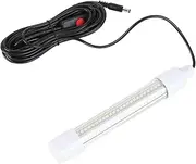 ACAGALA Submersible Fishing Light 16W AC12‑36V 1300lm LED Night Fishing Lure Bait Finder for Fish Tank Aquarium (White Light)