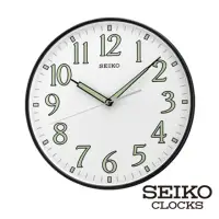 在飛比找momo購物網優惠-【SEIKO 精工】夜光數字指針靜音掛鐘時鐘QXA521K(