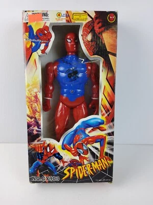 Vintage 1990s Spiderman 10" Action Figure Bootleg Knockoff China NEW RARE