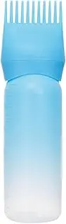 Hair Oil Applicator Bottle | 6 Ounce Root Comb Applicator Bottle | Reusable Oil Bottle with Graduated Scale for Hair | Lightweight Hair Dye Bottle for Home and Barbershop