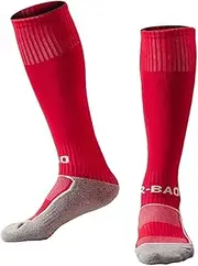 [HAMKVBPR] Soccer Socks Thicken Cotton Footbed Knee High Socks Loom Sock Compression Soft Football Socks for Running Gym Workouts