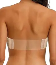 [HWDI] Womens Strapless Underwired Bra with Lace Halter Plus Size Bras