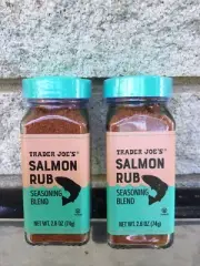 Trader Joe’s Salmon Rub Seasoning Blend 2.6 oz Each Spice Mix Lot of 2 Brand New