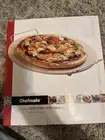 Pizza Stone Large Round With Rack 14 3/4 Inches Size. Chefmate