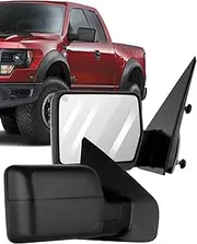 ECCPP Towing Mirrors Tow Mirrors with 2004 2005 2006 For Ford For F150 Pickup Truck Power Adjusted Heated Turn Signal Light Black Housing Pickup Truck Mirrors