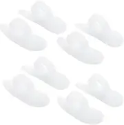 4 Pairs Toe Straighteners Gel Toe Separators - Bunion Pads - Toe Spacers to Straighten Overlapping Toes for Men and Women - White