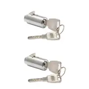 2PCS Dimple Cylinder Plug Brass Lock Vending T handle KEYED ALIKE Dixie Narco