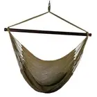 Algoma Hammock Hanging Chair 44" Tightly Woven Soft Polyester Rope Coastal Tan