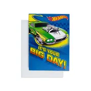 Hallmark Mattel Hot Wheels Interactive Birthday Card - All-Out Blast
