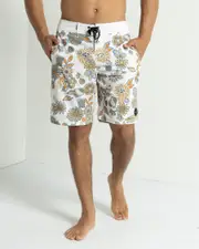 [Skylark] Skylark Men's Noveau Board Shorts in White Size 34 34 White