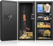 33.46" Tall Fireproof Wall Safes between the Studs 16" Centers, Heavy Duty Combi