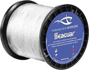 Seaguar Threadlock Saltwater Fishing Line, 16 Strand Hollow Core Braid, Blue and White