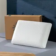 Zinus Green Tea Memory Foam Pillow with Travel Pouch - Orthopedic Sleeping Best for Stomach, Side and Back Sleeper