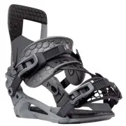 Nidecker Kaon-Plus Men's Snowboard Bindings, Cement Gray, Medium