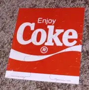 SEALED NEW Vtg Jigsaw 1988 Coca Cola ENJOY COKE THOMAS E PALZER POCKET PUZZLE