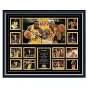 LEBRON JAMES & KOBE BRYANT LA LAKER Limited Edition Photo Memorabilia Wooden Frame