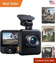 Dual Dash Cam - 1440P Crystal Front Camera - Advanced Parking Protection
