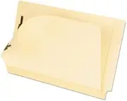 Laminated Spine End Tab Folder with 2 Fasteners, 11 pt Manila, Legal, 50/Box