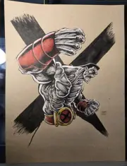 Colossus Original Comic Art By Chris Cabbie Bradberry